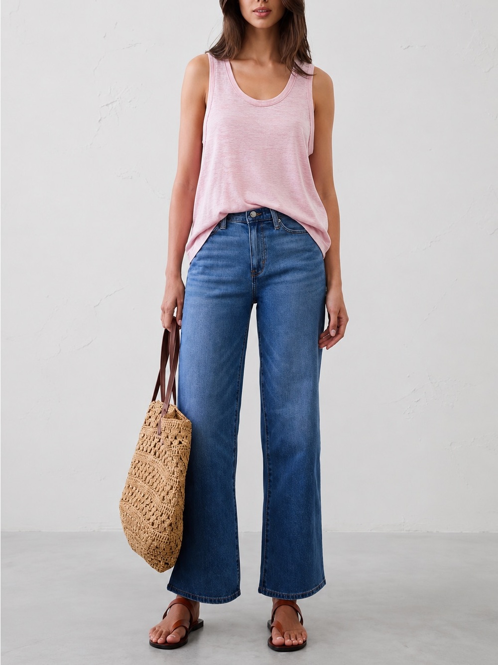 Gap Pink Soft Spun Tank Top